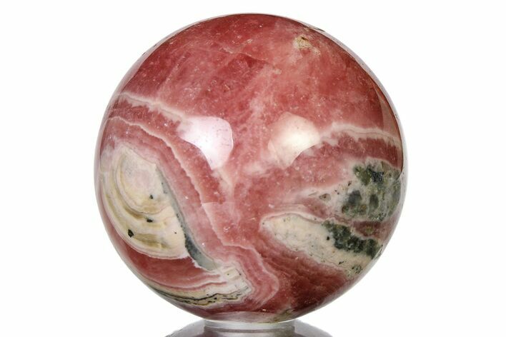 Polished Rhodochrosite Sphere - Argentina #315247
